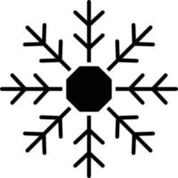 vector diseño copo de nieve icono estilo