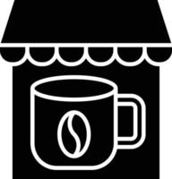 vector diseño café tienda icono estilo