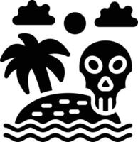 Skull Island Vector Icon Style