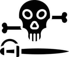 Pirate Danger Vector Icon Style