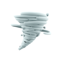 3d Renderização tornado ícone. 3d render furacão ícone. tornado. png