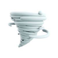 3d le rendu tornade icône. 3d rendre ouragan icône. tornade. png