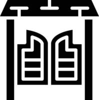 Saloon Gate Vector Icon Style