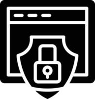 Website Security Vector Icon Style