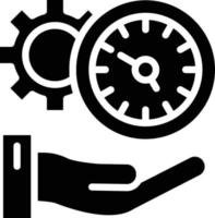 hora administración vector icono estilo