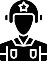 Army Pilot Vector Icon Style