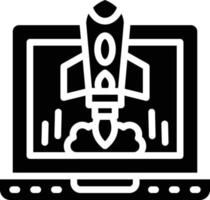 Project Launch Vector Icon Style