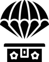 Army Parachute Vector Icon Style