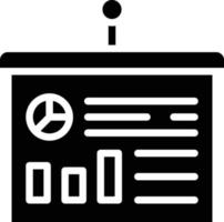 Statistics Presentation Vector Icon Style