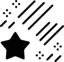 Falling Star Vector Icon Style