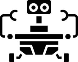 espacio robot vector icono estilo