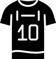 fútbol americano jersey vector icono estilo