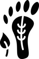 Carbon Footprint Vector Icon Style