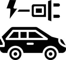 Electric Car Vector Icon Style