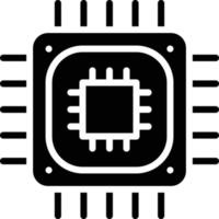 CPU Processor Vector Icon Style