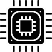 CPU Processor Vector Icon Style