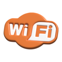 3d ícone do Wi-fi png