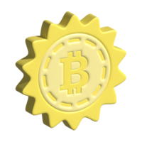 3d icoon bitcoin png