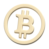 3d icoon bitcoin png