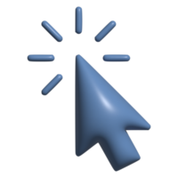 3d icon of cursor pointer png