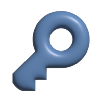 3d icon of key png