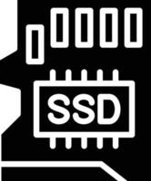 SSD Card Vector Icon Style
