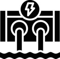 Hydro Power Vector Icon Style