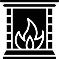 Fireplace Vector Icon Style