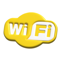 3d ikon av wiFi png