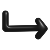 3d icono de flecha png