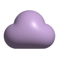 wolk 3d icoon png