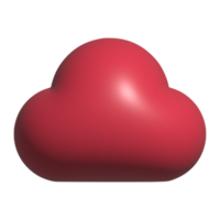 wolk 3d icoon png