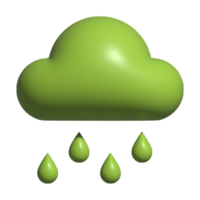 pluie 3d icône png