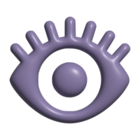 Auge 3d Symbol png