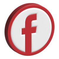 facebook 3d icon png