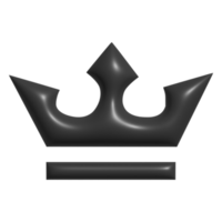3d icône de couronne png