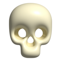 3d ícone do crânio osso png