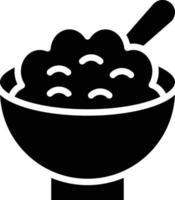 Cereal Bowl Vector Icon Style