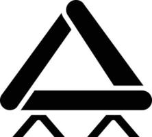 triángulo vector icono estilo