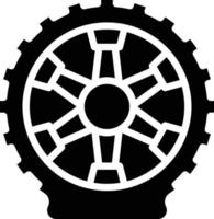 Flat Tire Vector Icon Style