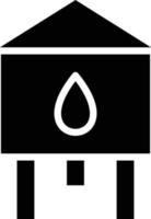 Water Tower Vector Icon Style