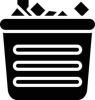 Ice Bucket Vector Icon Style