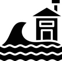 tsunami vector icono estilo