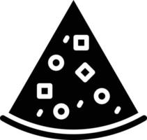Pizza rebanada vector icono estilo