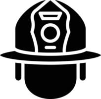 Firefighter Helmet Vector Icon Style