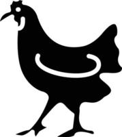 pollo vector icono estilo