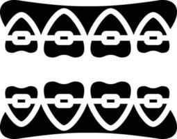 Tooth Braces Vector Icon Style