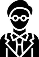 Male Professor Vector Icon Style