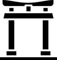 Torii Gate Vector Icon Style