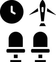 Airport Waiting Room Vector Icon Style